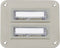 Heidemann 70143 Belplaat Met naambord 2-voudig RVS 24 V/1 A