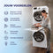 Heimate® Tussenstuk Wasmachine Droger - Stapelkit Wasmachine Droger - Stapelkit - Premium Stapelkit - Universeel - Wit