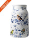 Heinen Delfts Blauw vaas Melkbus bosvogels