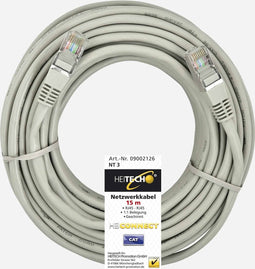 Heitech Cat5e, 15m netwerkkabel Beige