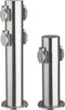 Heitronic 35103 Buitenstopcontact 2-voudig RVS Kinderbeveiliging