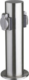 Heitronic 35103 Buitenstopcontact 2-voudig RVS Kinderbeveiliging