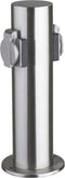 Heitronic 35103 Buitenstopcontact 2-voudig RVS Kinderbeveiliging