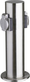 Heitronic 35103 Buitenstopcontact 2-voudig RVS Kinderbeveiliging
