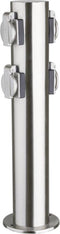 Heitronic 35104 Buitenstopcontact 4-voudig RVS Kinderbeveiliging