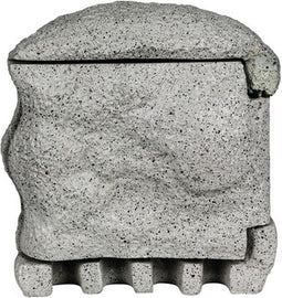 Heitronic 37505 Buitenstopcontact 4-voudig Grijs Steenlook