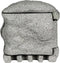 Heitronic 37505 Buitenstopcontact 4-voudig Grijs Steenlook