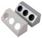 Heitronic 500069 Stekkerdoos Wit, Zilver 1 stuk(s)