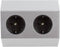 Heitronic 500069 Stekkerdoos Wit, Zilver 1 stuk(s)