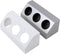 Heitronic 500071 Stekkerdoos Wit, Zilver 1 stuk(s)