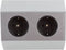 Heitronic 500071 Stekkerdoos Wit, Zilver 1 stuk(s)