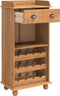 vidaXL - Wijnkast - ASKIM - met - 12 - Flessenhouders - - - Honingbruin - Massief - Hout