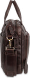 Justified Leren Laptoptas 14 inch Max Bruin