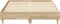 vidaXL - Bedframe - zonder - matras - 135x190cm - spaanplaat - sonoma - eikenkleurig