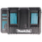 2-slot Makita DC 18 RD dubbele snellader 7,2 volt tot 18 volt voor 1-2 Li-ion, NiMH-batterijen, met