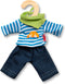 Heless poppen jeans en shirt voor popje van 15cm