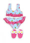 Heless Poppenbikini Blauw/roze Voor Pop Van 28-35 Cm