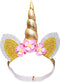 Heless Poppenhaardband Unicorn Junior Goud 35-45 Cm