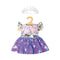 Heless Poppenjurk fee en eenhoorn met sequins en kroon, 35-45 cm