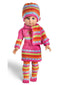 Heless Poppenjurk Met Hartjes Roze Voor Pop Van 35-45 Cm