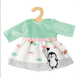 Heless Poppenjurk Penguin Dots 35-45 Cm Katoen Mintgroen/wit