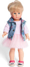 Heless Poppenkleding 28-35 cm Tulejurk met Jeansbodywarmer