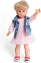 Heless Poppenkleding 28-35 cm Tulejurk met Jeansbodywarmer
