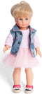 Heless Poppenkleding 28-35 cm Tulejurk met Jeansbodywarmer