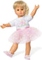Heless Poppenkleding Ballerinajurk Roze/wit 28-35 Cm