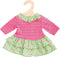 Heless Poppenkleding Bloemenjurk Roze/groen 28-35 Cm