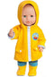 Heless Poppenkleding Dubbelzijdige Jas Geel/blauw 28-35 Cm