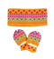 Heless Poppenkleding Hoofdband Met Wanten Oranje 35-45 Cm
