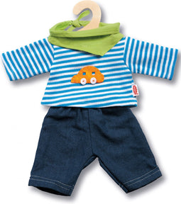 Heless Poppenkleding Jeans Met Gestreept Shirt 28-35 Cm