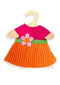 Heless Poppenkleding Jurk Maya Roze/oranje 35-45 Cm