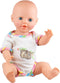 Heless Poppenkleding Romper Luiaard 28-35 Cm Wit