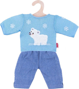Heless Poppenkleding Trui Met Jeans Blauw 35-45 Cm
