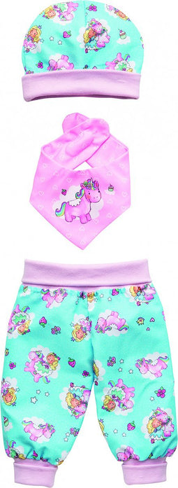 Heless Poppenkledingset Eenhoorn 35-45 Cm Katoen Driedelige Set