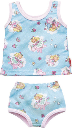 Heless Poppenondergoedset 28-35 Cm Katoen Blauw/roze