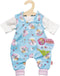 Heless Poppenromper En T-shirt 28-35 Cm Katoen Blauw