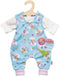 Heless Poppenromper En T-shirt 28-35 Cm Katoen Blauw