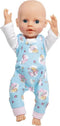 Heless Poppenromper En T-shirt 28-35 Cm Katoen Blauw