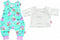 Heless Poppenromper En T-shirt 28-35 Cm Katoen Blauw