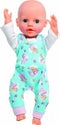 Heless Poppenromper En T-shirt 28-35 Cm Katoen Blauw
