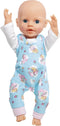 Heless Poppenromper En T-shirt 35-45 Cm Katoen Blauw