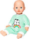 Heless Poppenromper Pinguïn Junior Fluweel Blauw Mt 35-45 Cm