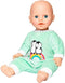 Heless Poppenromper Pinguïn Junior Fluweel Blauw Mt 35-45 Cm