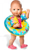 Heless Poppenzwemband En Zwemvleugels Blauw 35-45 Cm