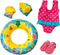 Heless Zwemset Poppen Roze, Blauw 35-45 Cm