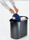 Helit H6103993 Prullenbak 29 l Kunststof Zwart, Blauw 1 stuk(s)