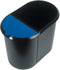 Helit H6103993 Prullenbak 29 l Kunststof Zwart, Blauw 1 stuk(s)
